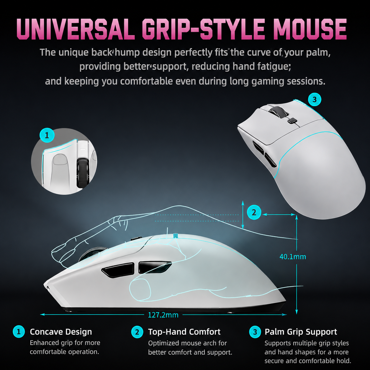 best sub 70g gaming mouse with macro buttons