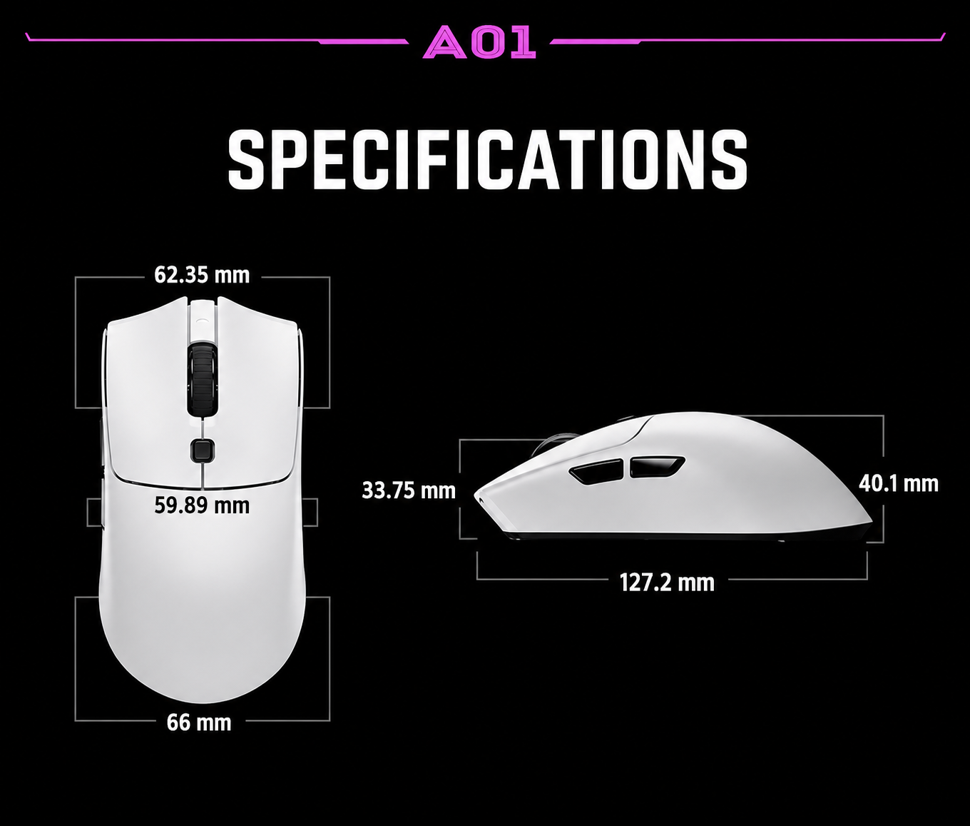 lightweight FPS mouse with side buttons 2026